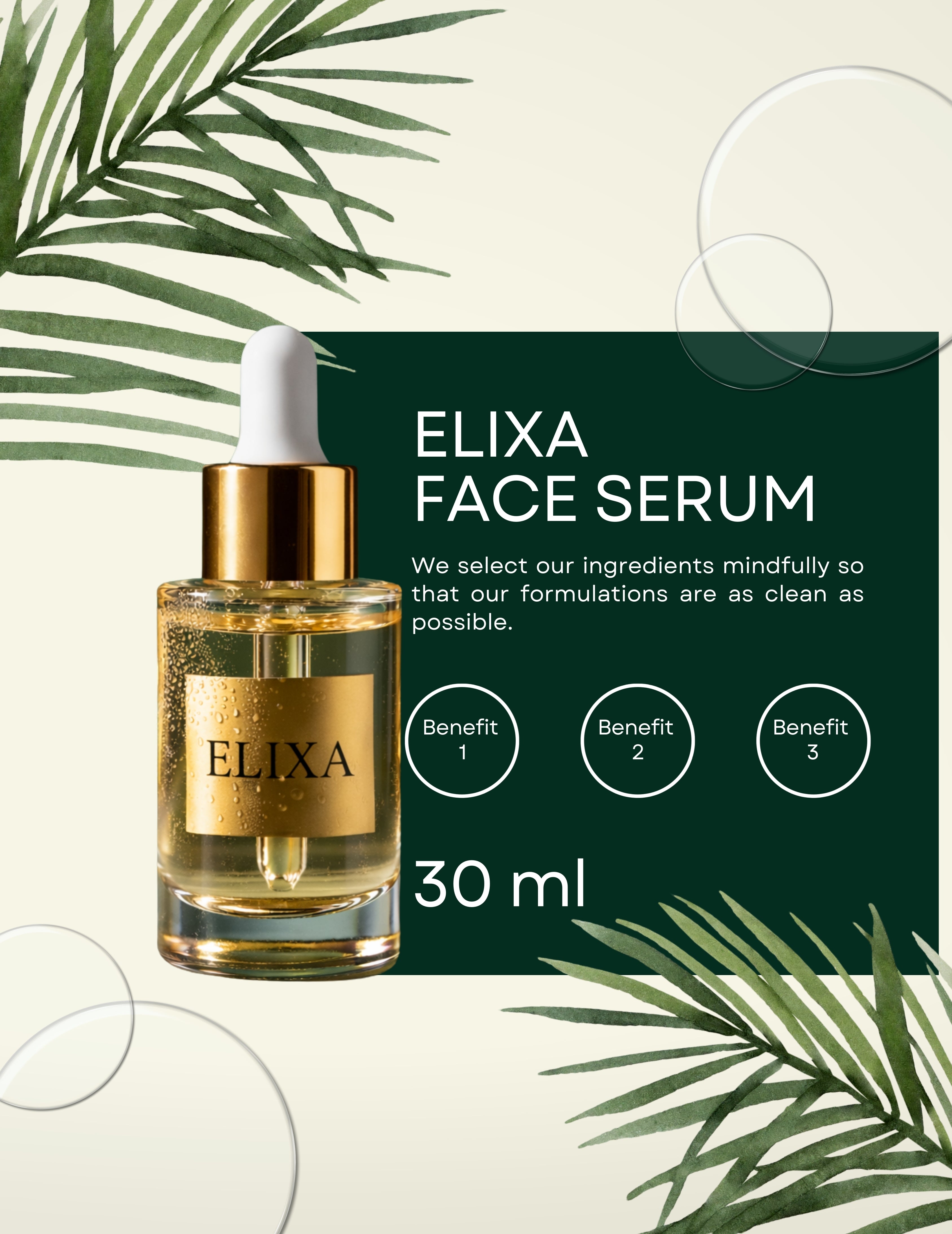 Elixa Brightening face serum